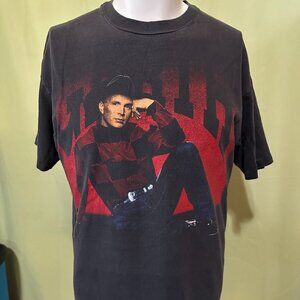 Vintage Garth Brooks 1993 In Pieces Concert Tour Men's Black T Shirt Large Cotto